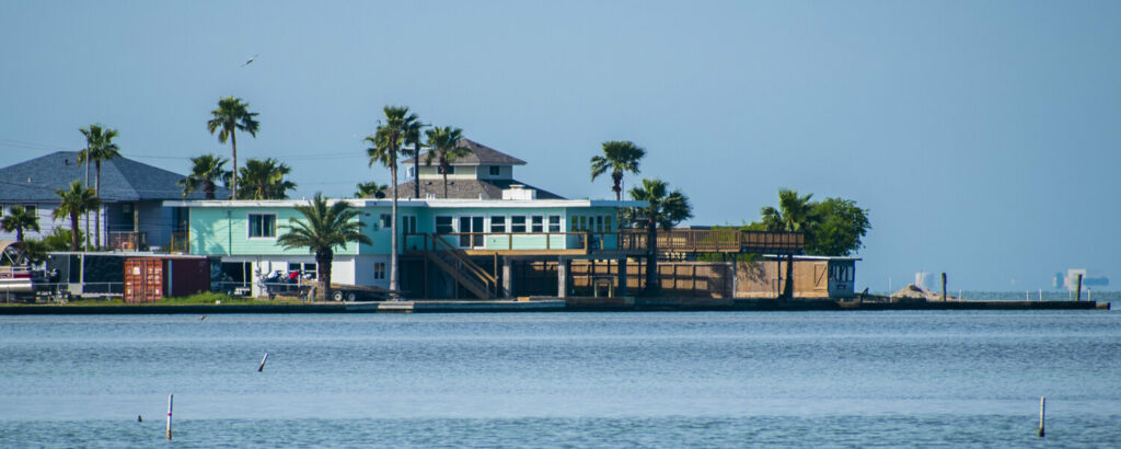 A picture of a coastal town in South Texas.